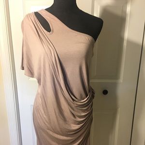 very sexy nude cotton dress